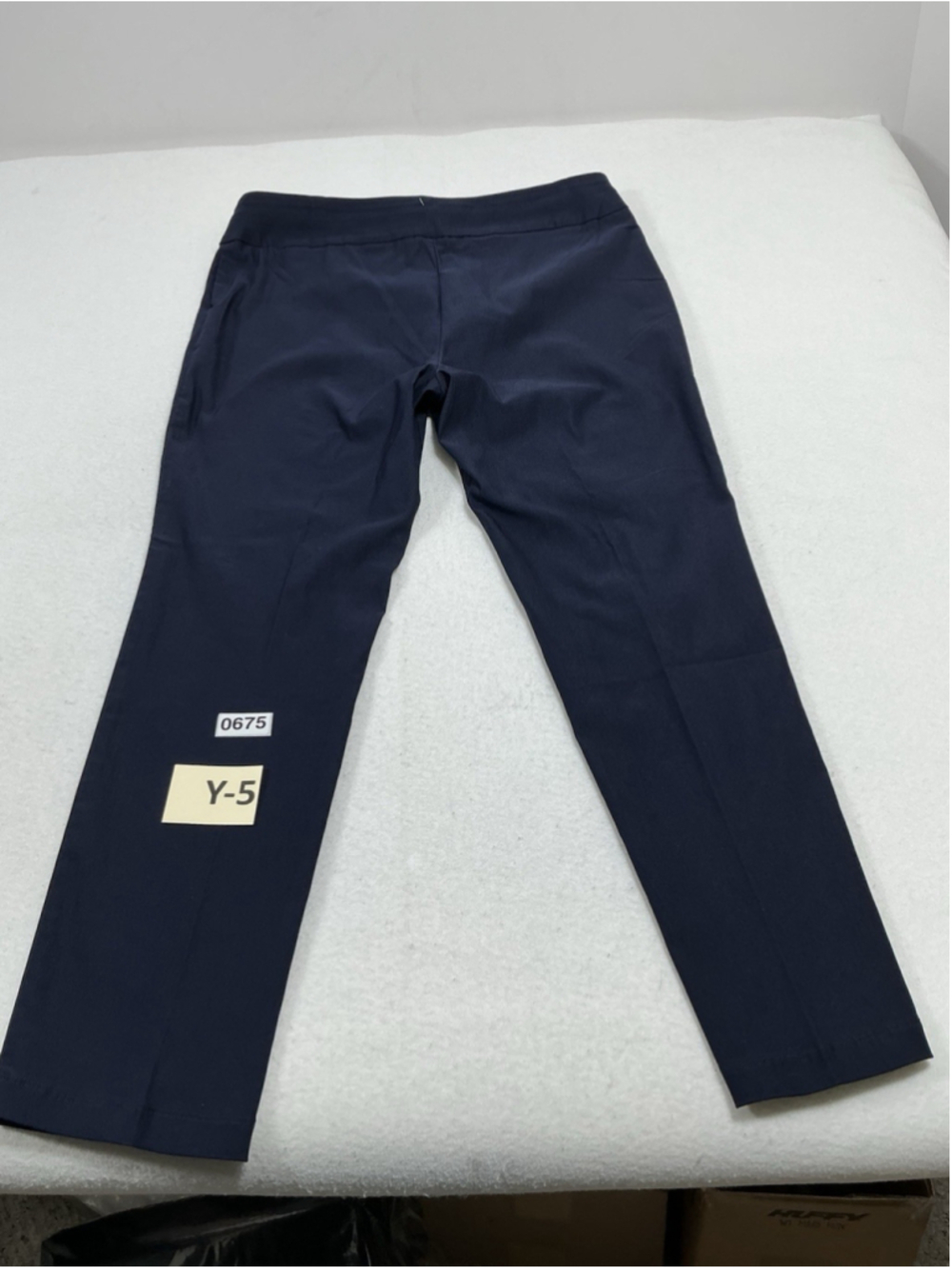 Womans NWT Calvin Klein Dress Pants XL Navy Pullon Elastic Waist - Picture 2 of 8